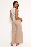 Sadie Wide Leg Pant Oatmeal