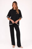 Vespa Knitted Pant Black White