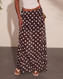 Miska Polka Dot Maxi Skirt