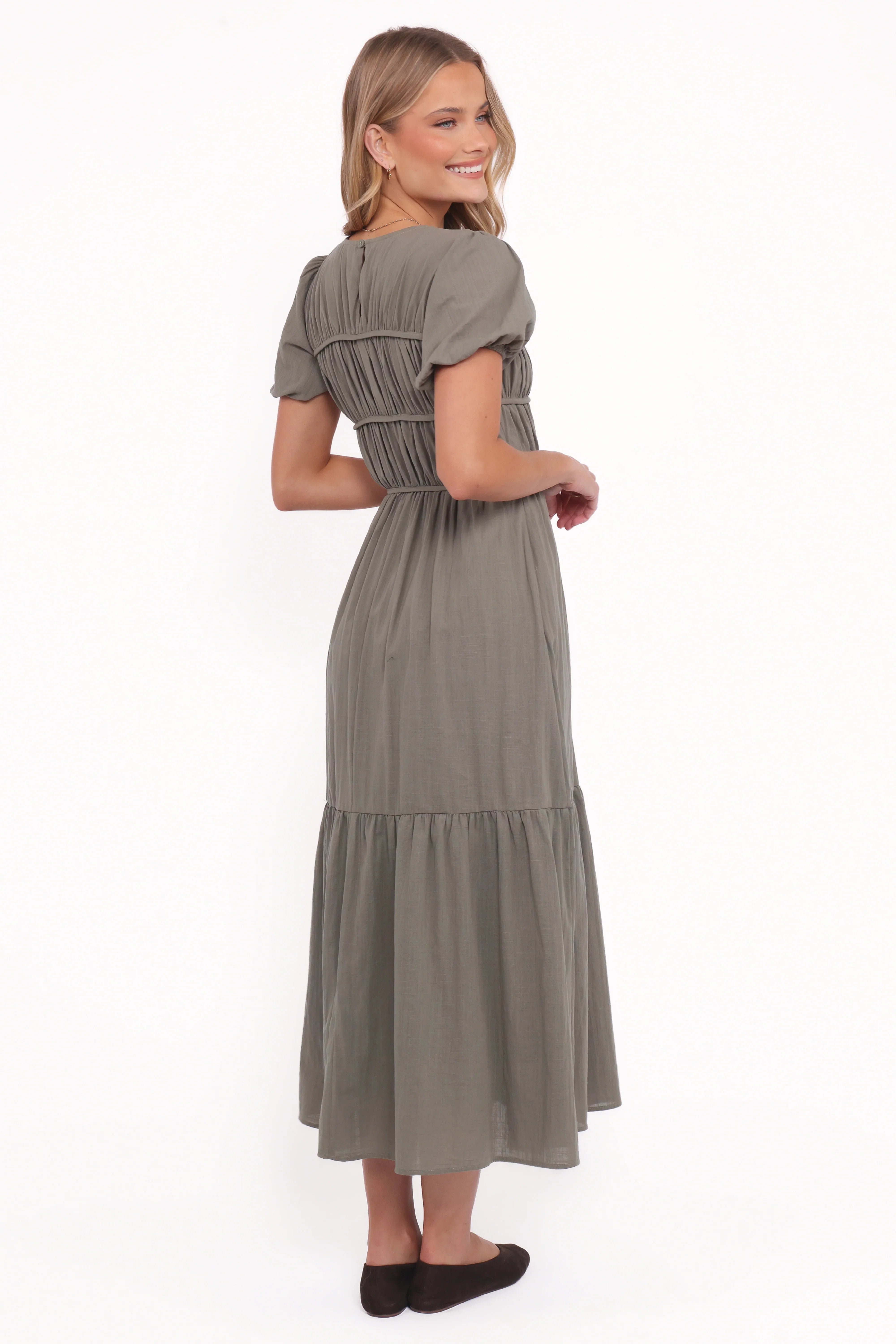 Deloria Maxi Dress Olive