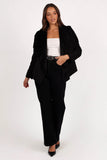 Lopez Faux Sherling Jacket Black