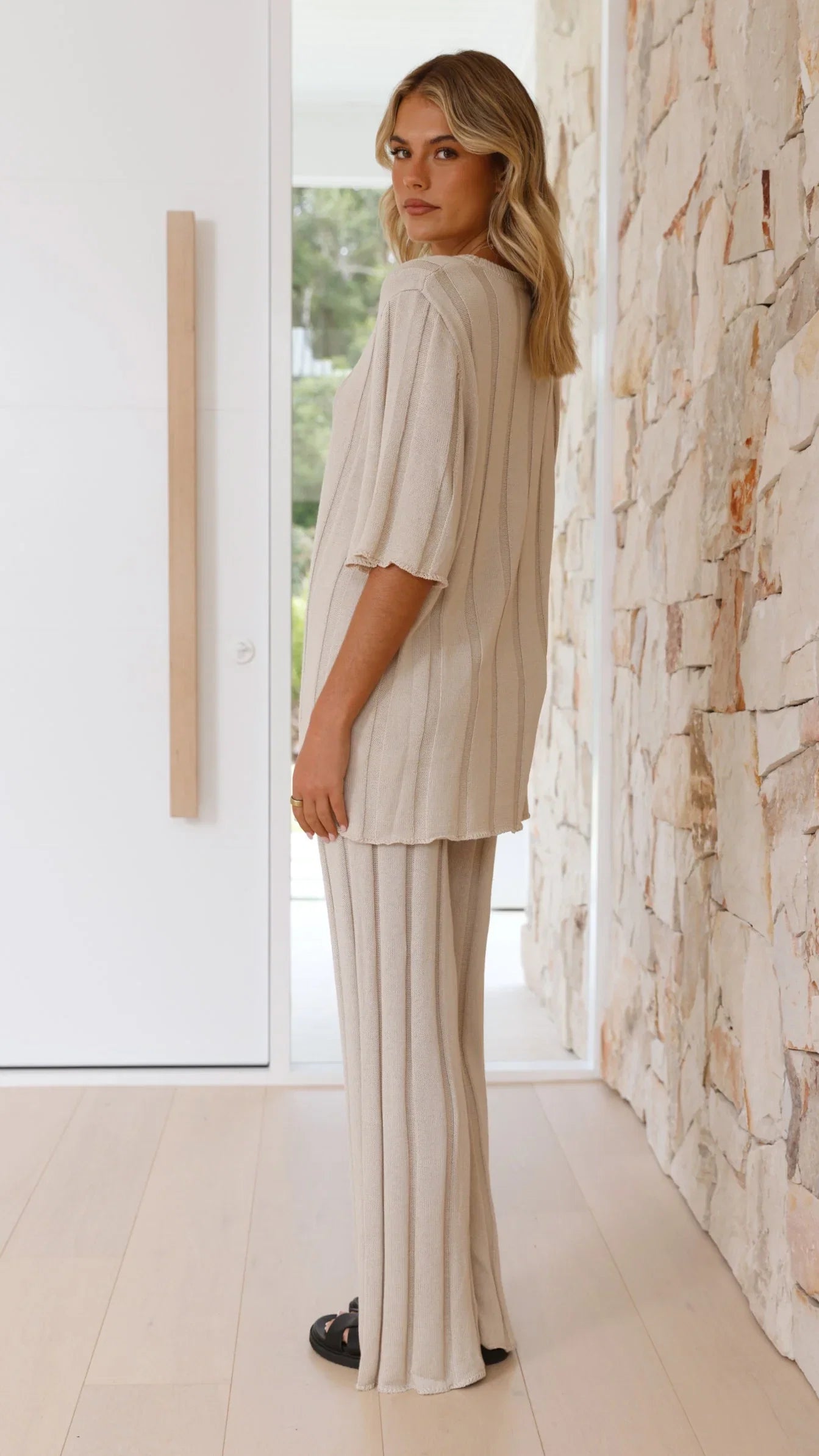 Bayu Knit Top Cream