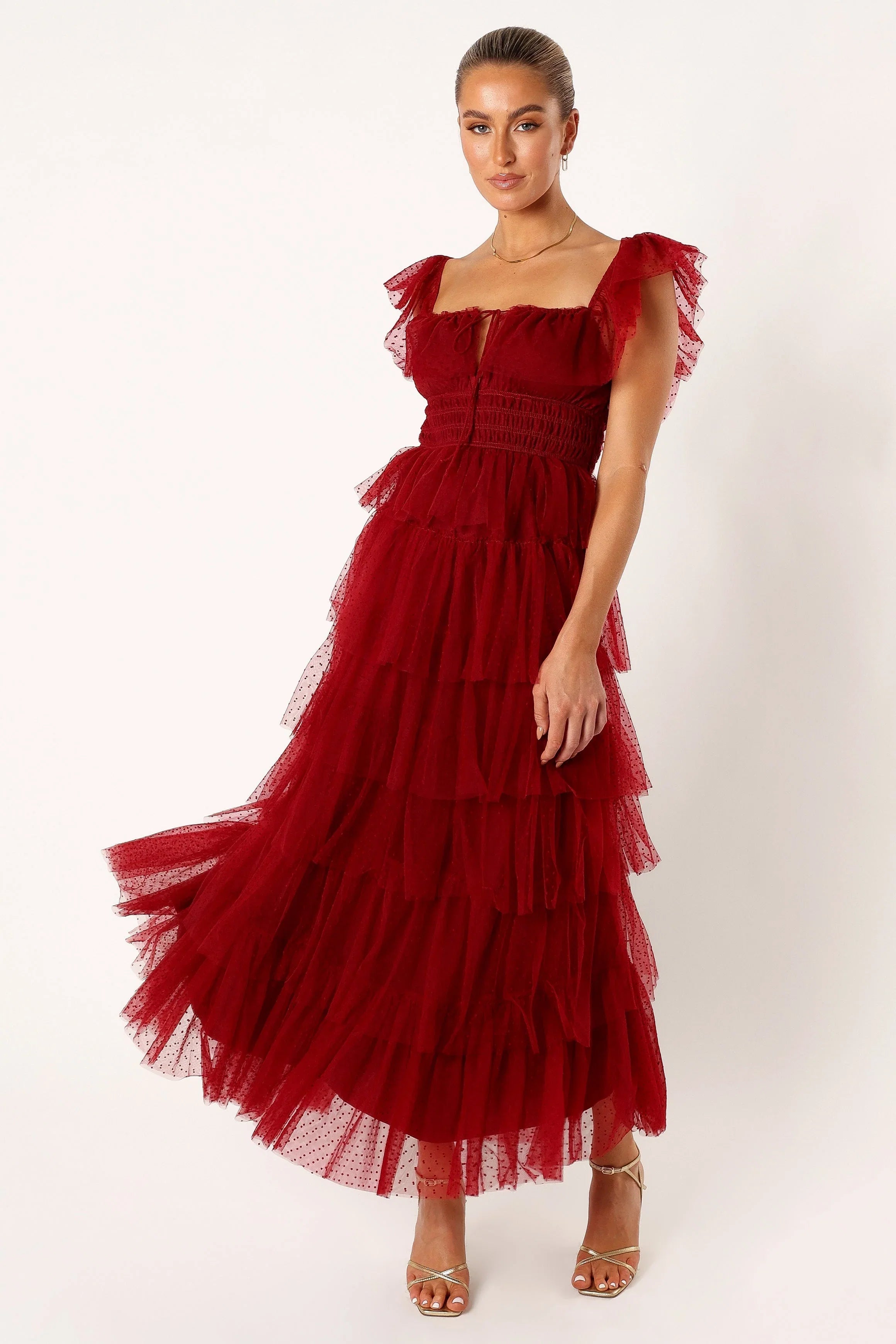Belle Maxi Dress Burgundy