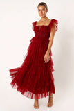 Belle Maxi Dress Burgundy