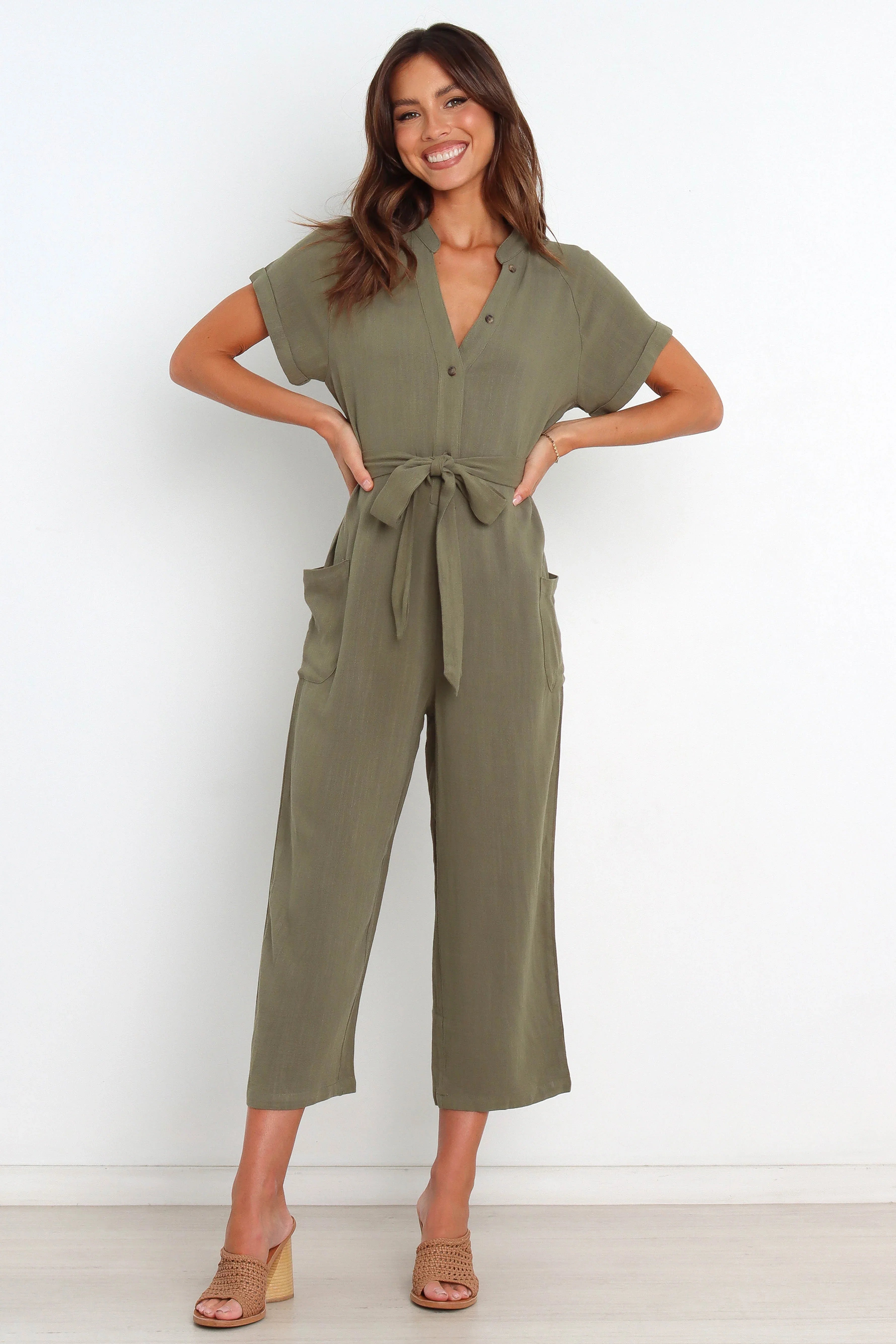 Archie Jumpsuit Olive