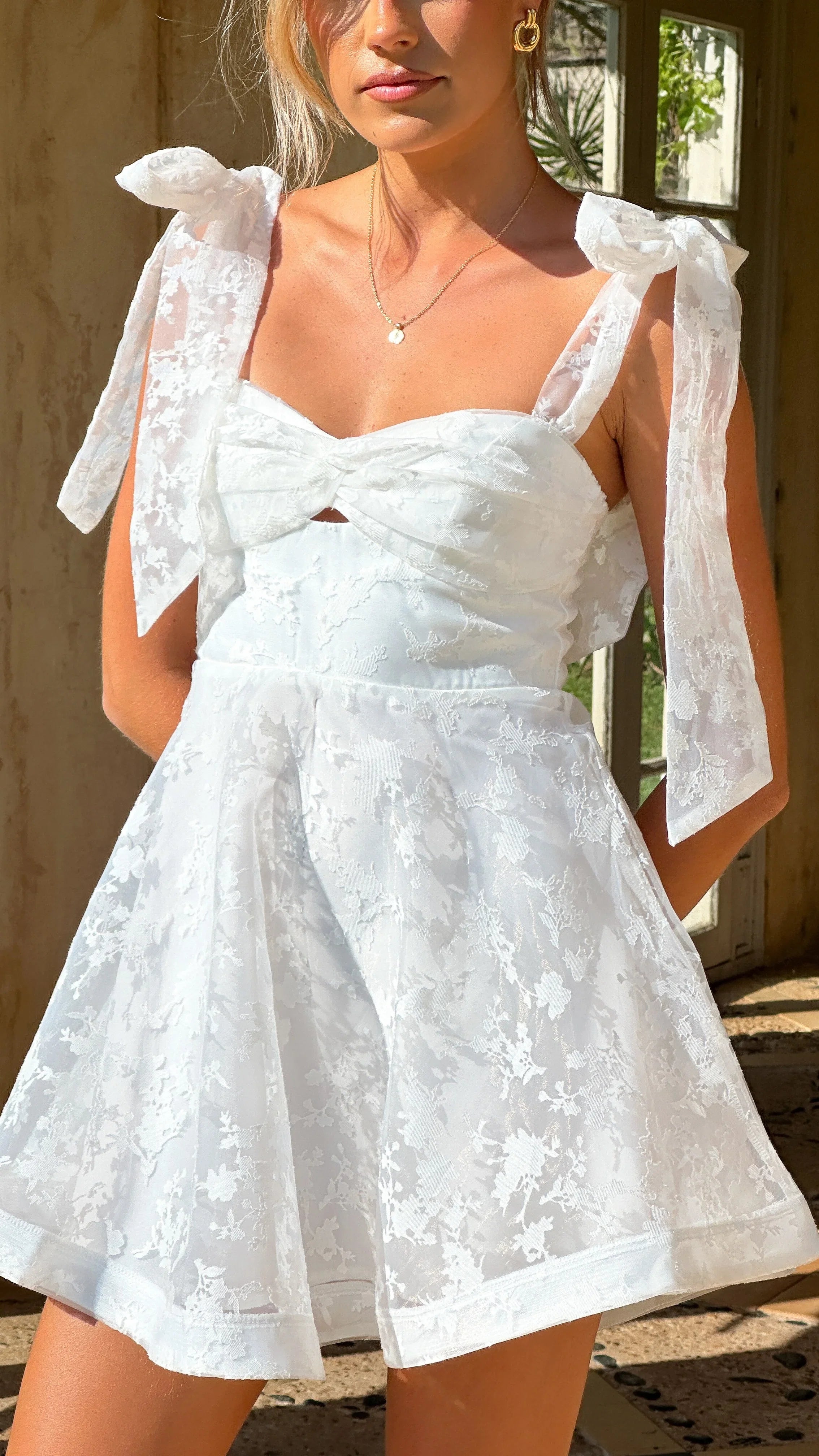 Karis Mini Dress White