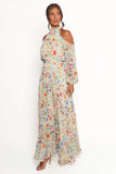 Hilary Pleated Maxi Dress Garden Floral