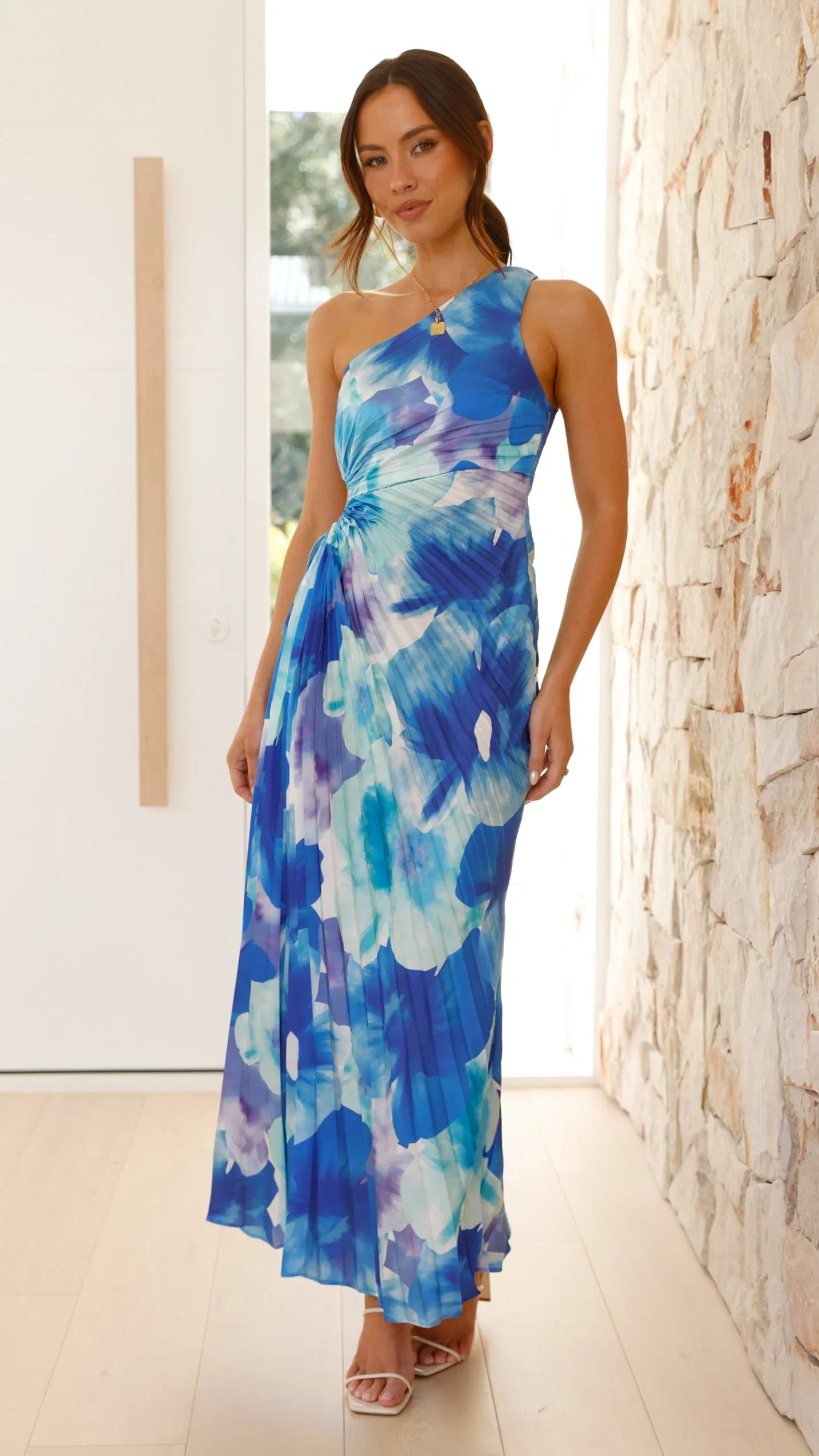 Laken Maxi Dress Blue Floral