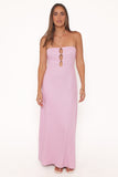 Bolton Strapless Maxi Dress Lavender