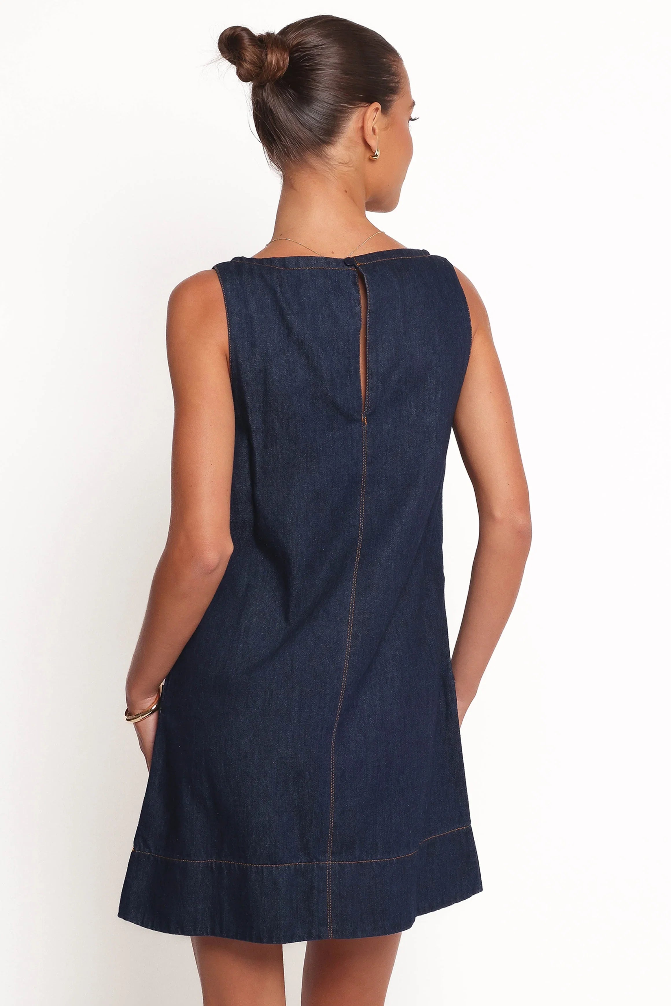 Azen Mini Dress Dark Denim