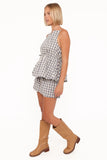 Rory Shorts Slate Blue Gingham