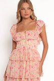 Belle Maxi Dress Pink Floral