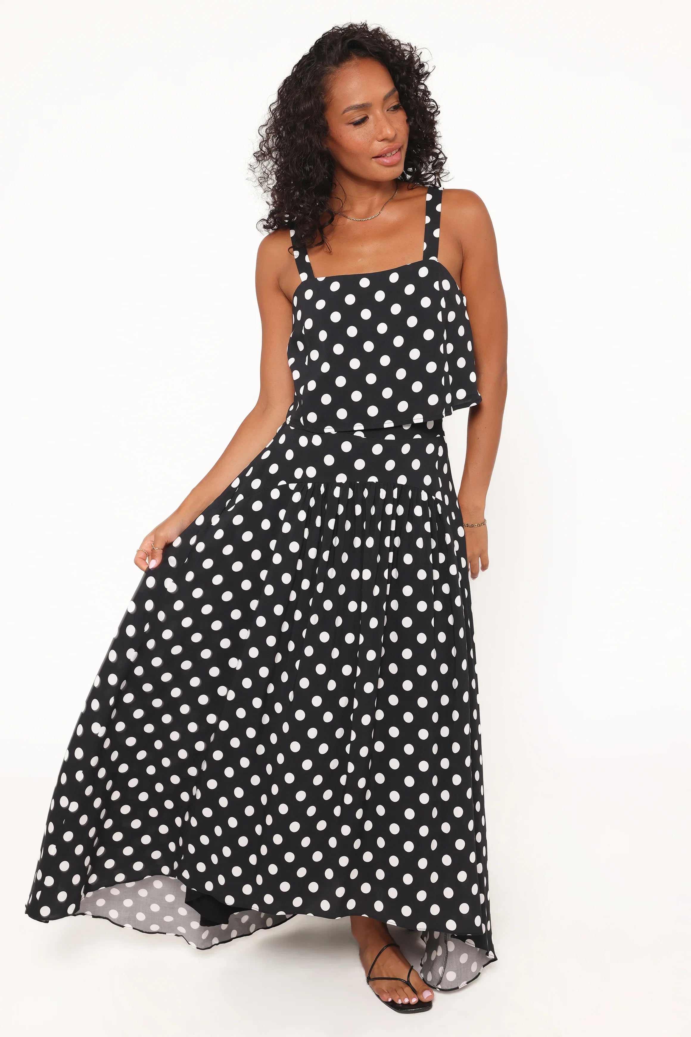 Lulu Set Black Polka Dot