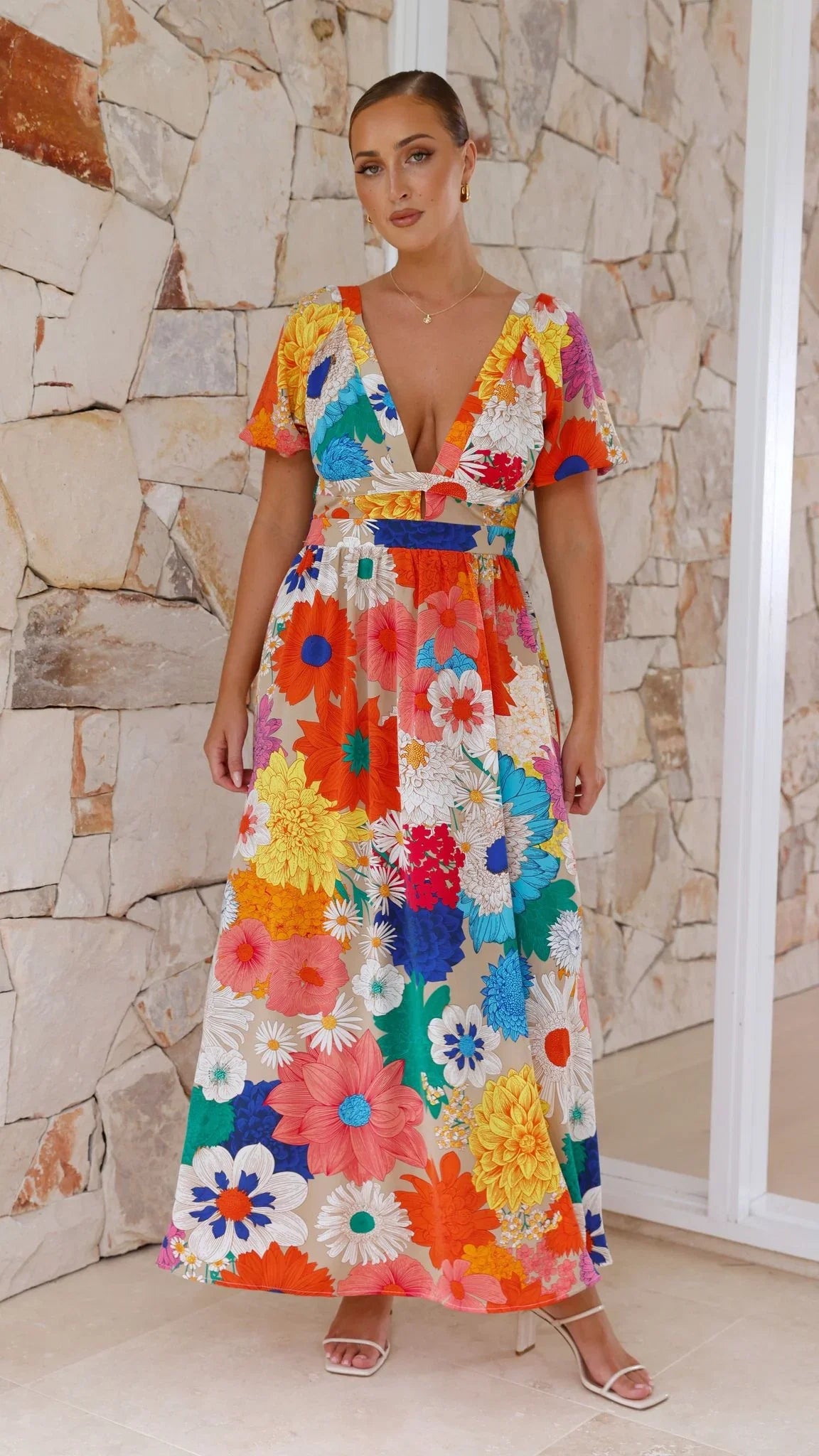 Baker Maxi Dress Multi Floral