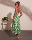 Coastal Heirloom Cotton Abstract Print Midi Dress