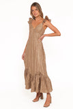 Romola Midi Dress Bronze