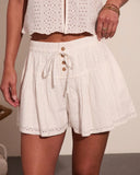 Ritual Moment Eyelet Drawstring Shorts