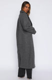 Winter Holiday Oversized Coat Charcoal