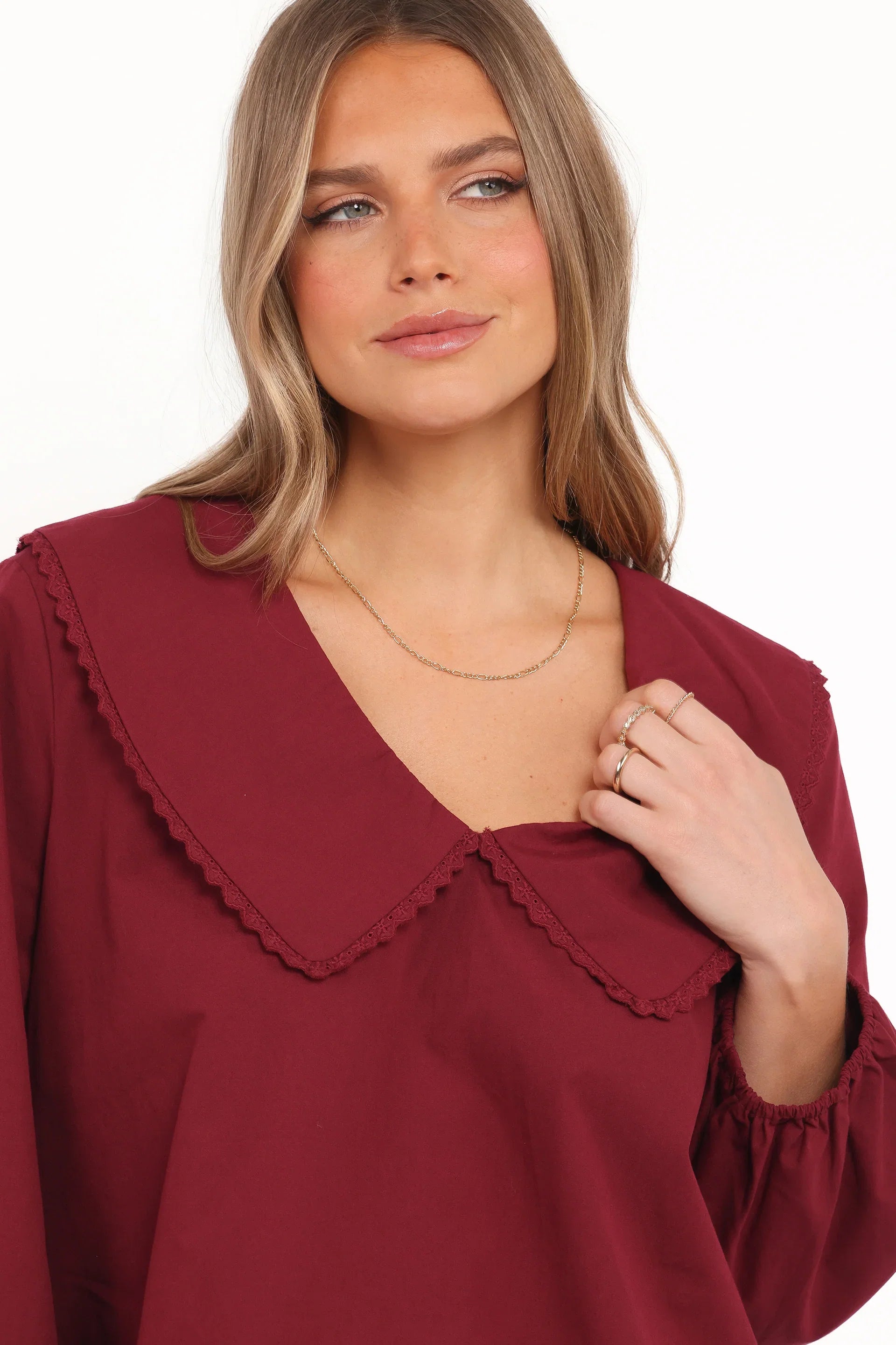 Kenna Long Sleeve Top Burg