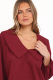 Kenna Long Sleeve Top Burg