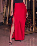 Cyndie Satin Maxi Skirt
