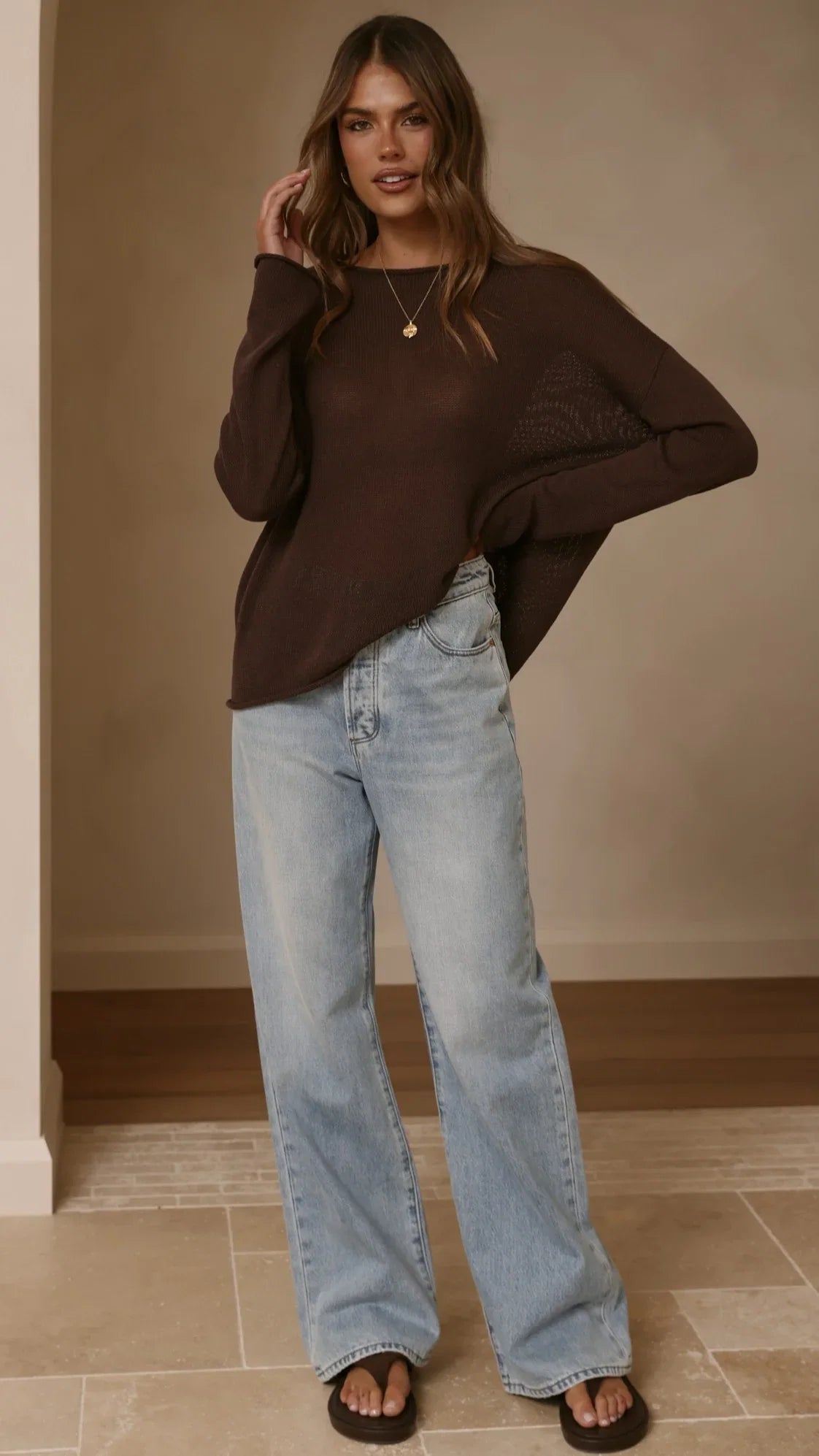 Lakoa Knit Top Chocolate