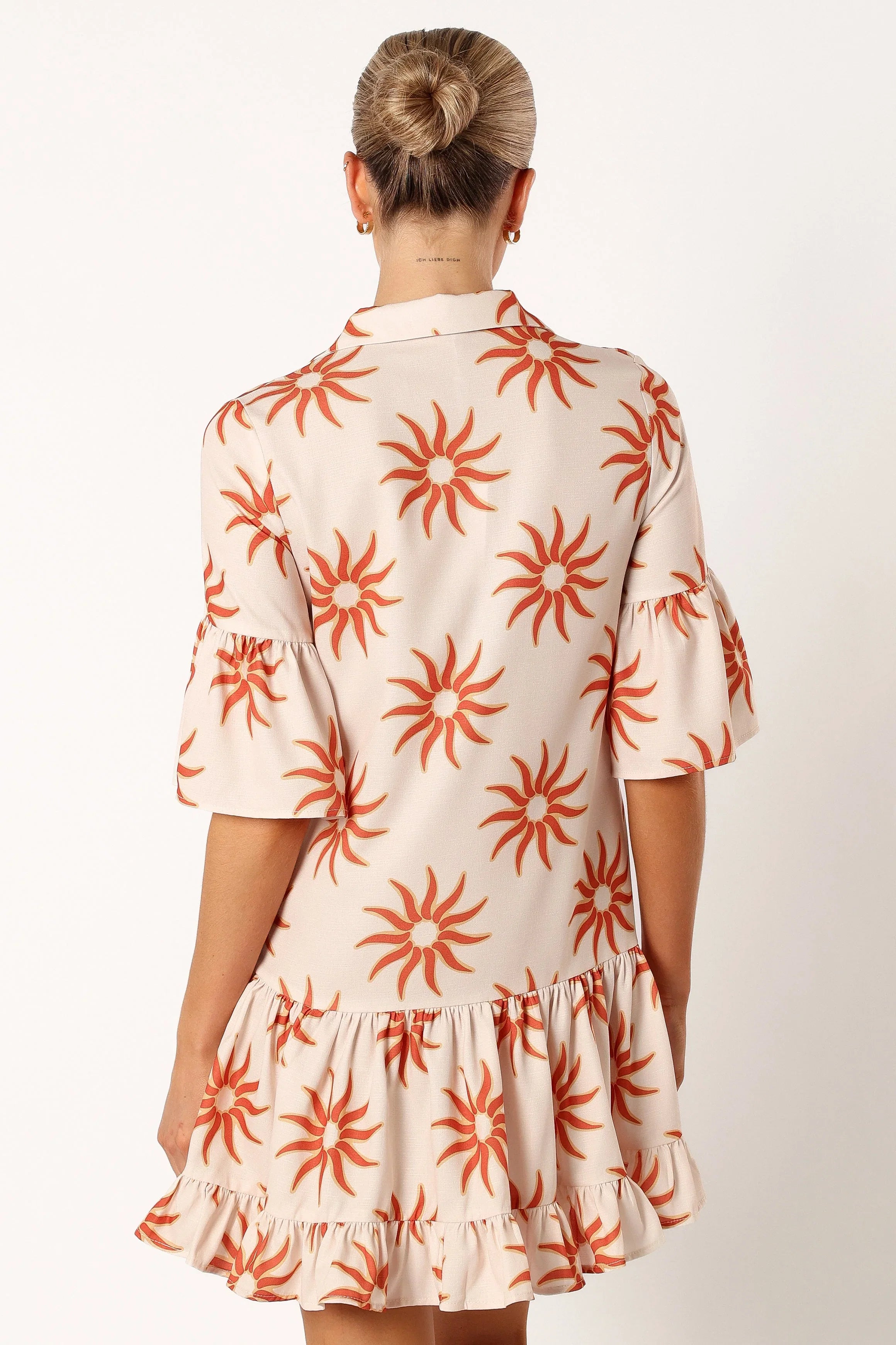 Ren Long Sleeve Mini Dress Soleil