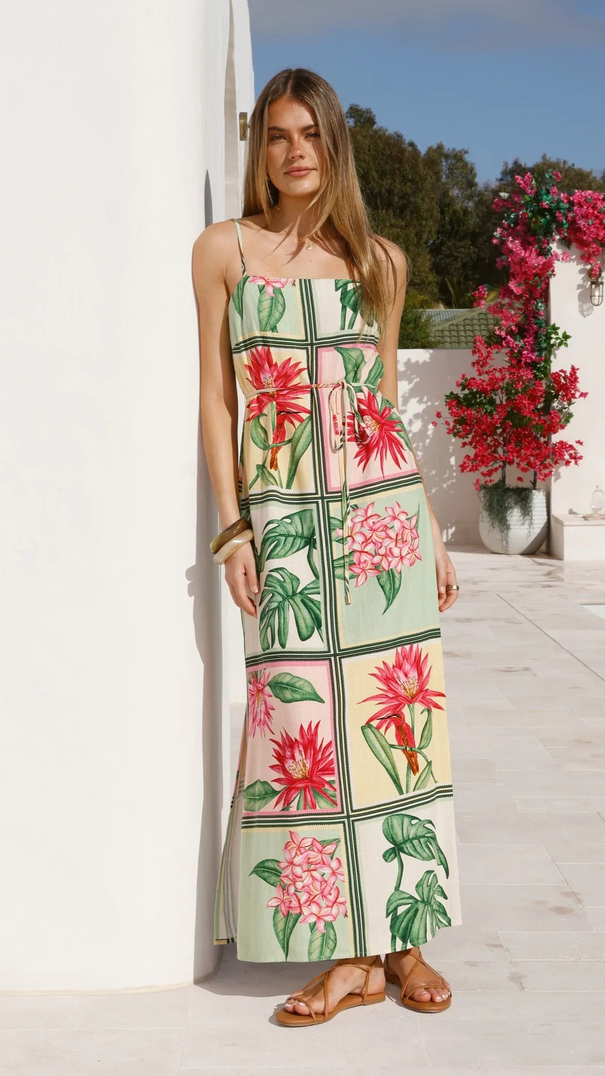 Elora Maxi Dress Tropical Bloom