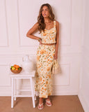 Veloura Floral Linen Top