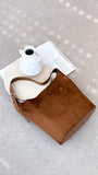 Cali Shoulder Bag Tan Suede