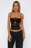 Im Irreplaceable Lace Bustier Black