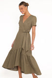 Leontine Midi Dress Olive