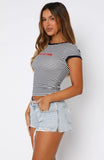 Public Attention Distressed Denim Shorts Glacier Blue