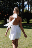 Anya Tulle Mini Dress White