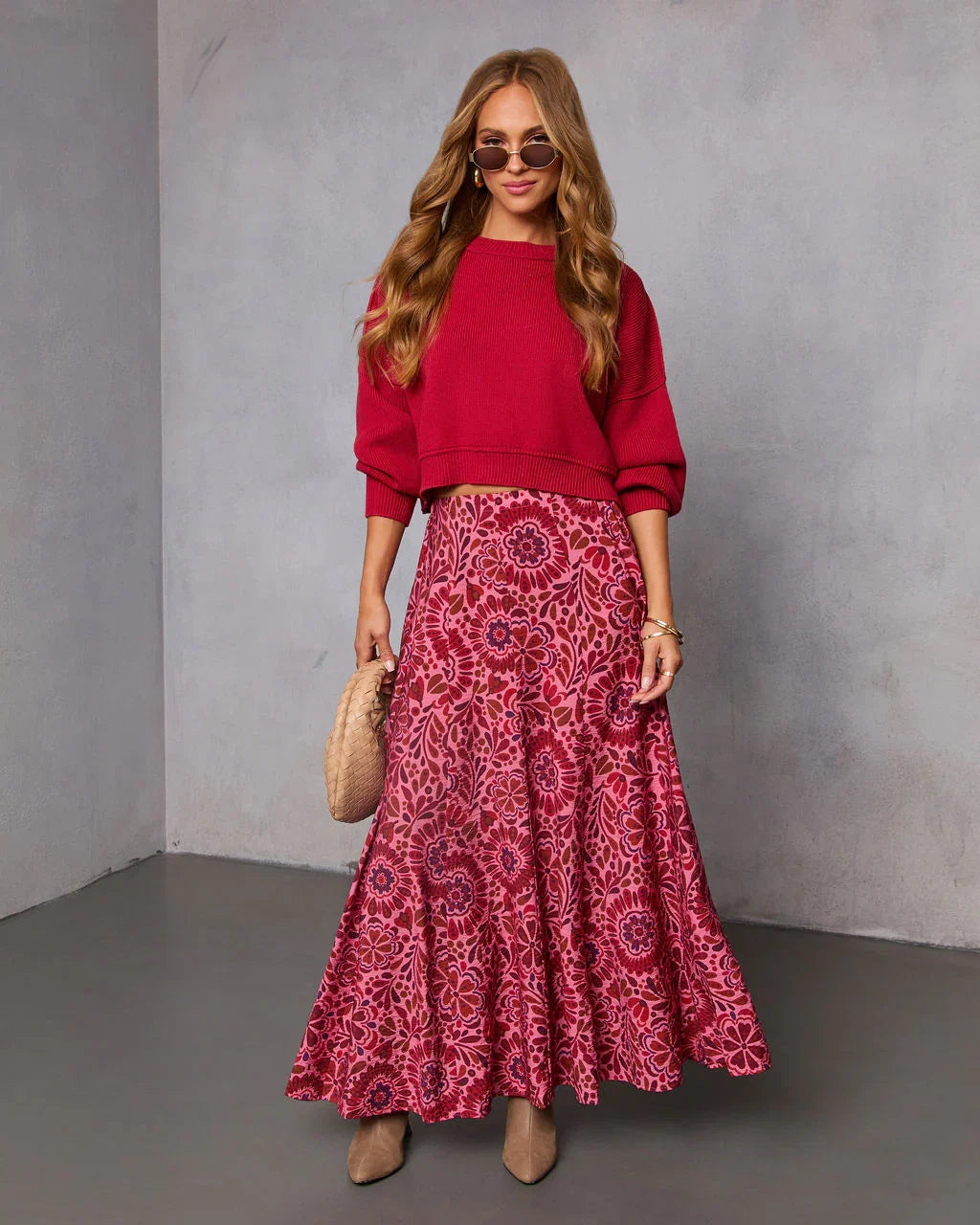 Elouise Cropped Crewneck Sweater