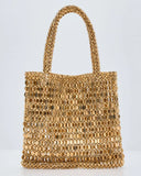 Mistle Toast Beaded Embellished Tote