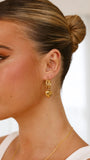 Varick Heart Earrings Gold