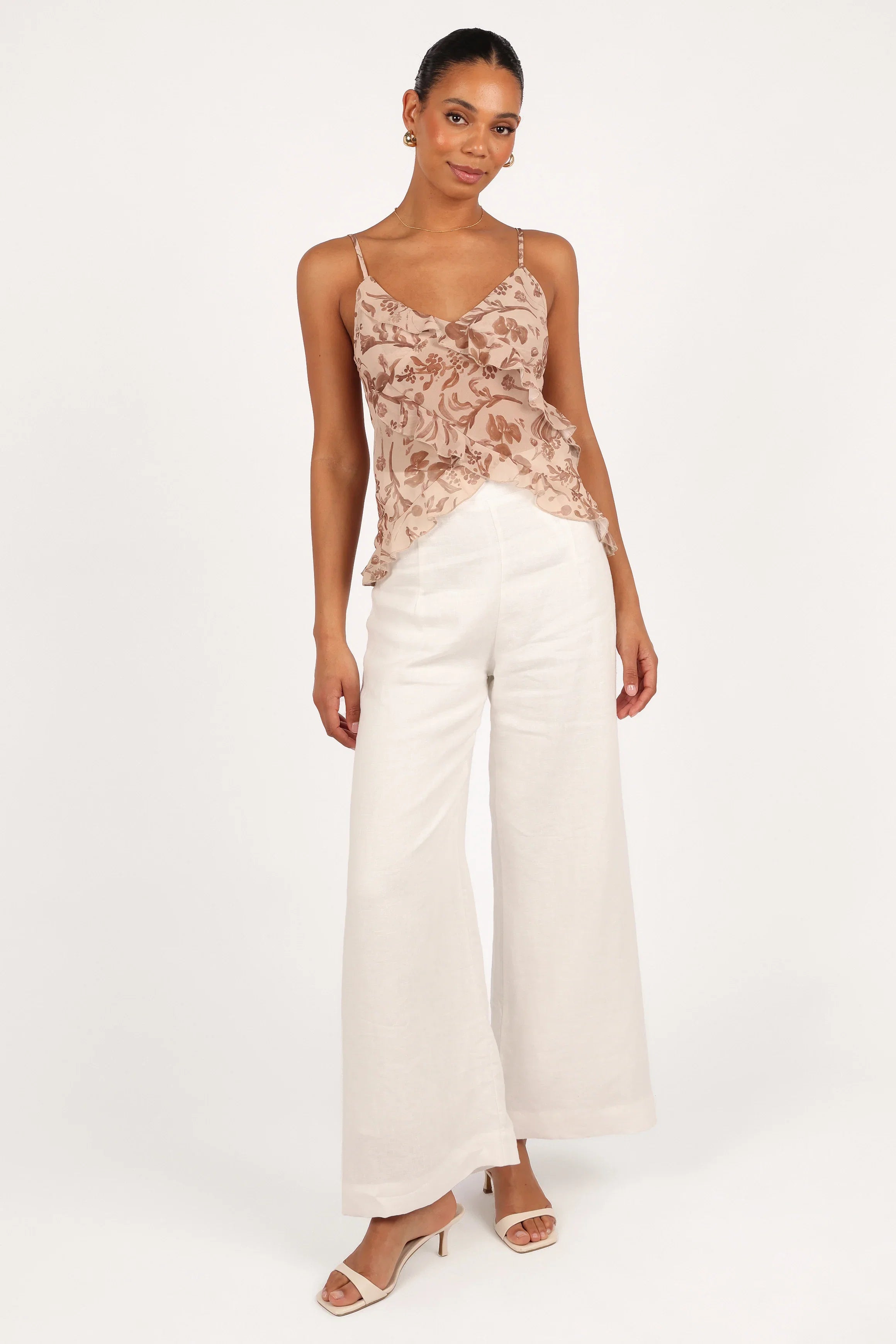 Gabrielle Ruffle Top Wild Orchid
