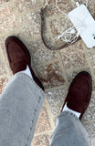 Judson Loafers Chocolate Faux Suede