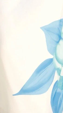 Maisy Shoulder Tie Midi Dress Blue Teal