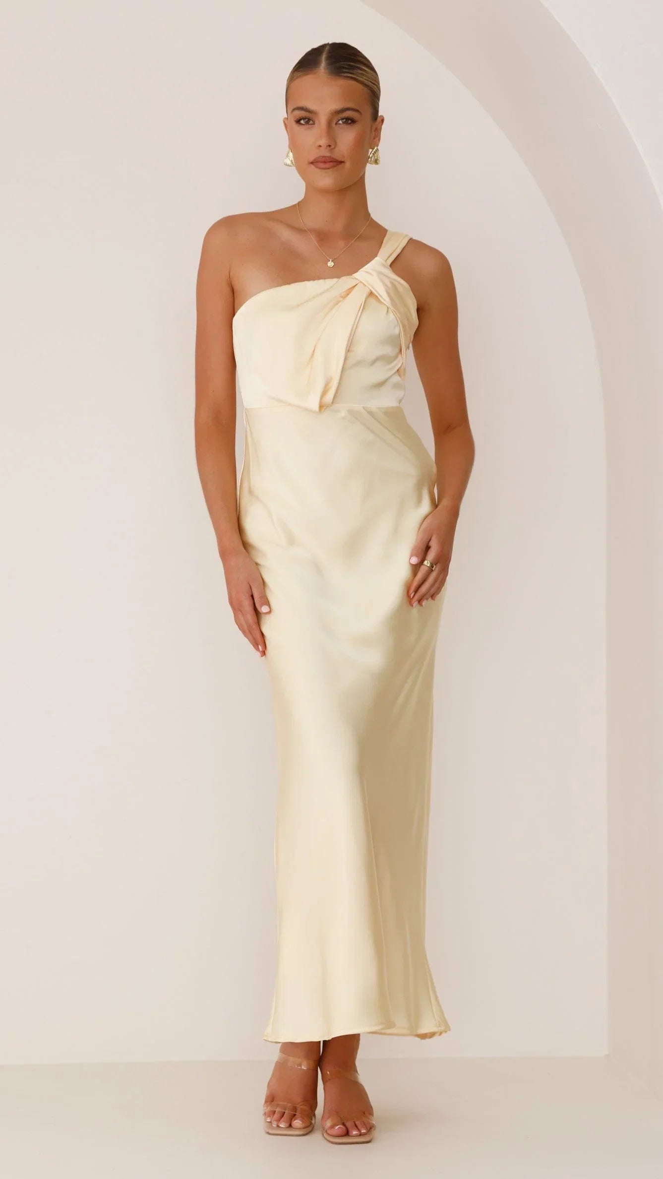 Greta Maxi Dress Lemon