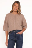 Lilith Knit Top Mocha