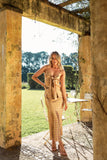 Leif Tie Front Cami Bronze Gold