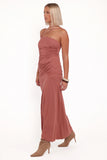 Avaline Maxi Dress Terracotta