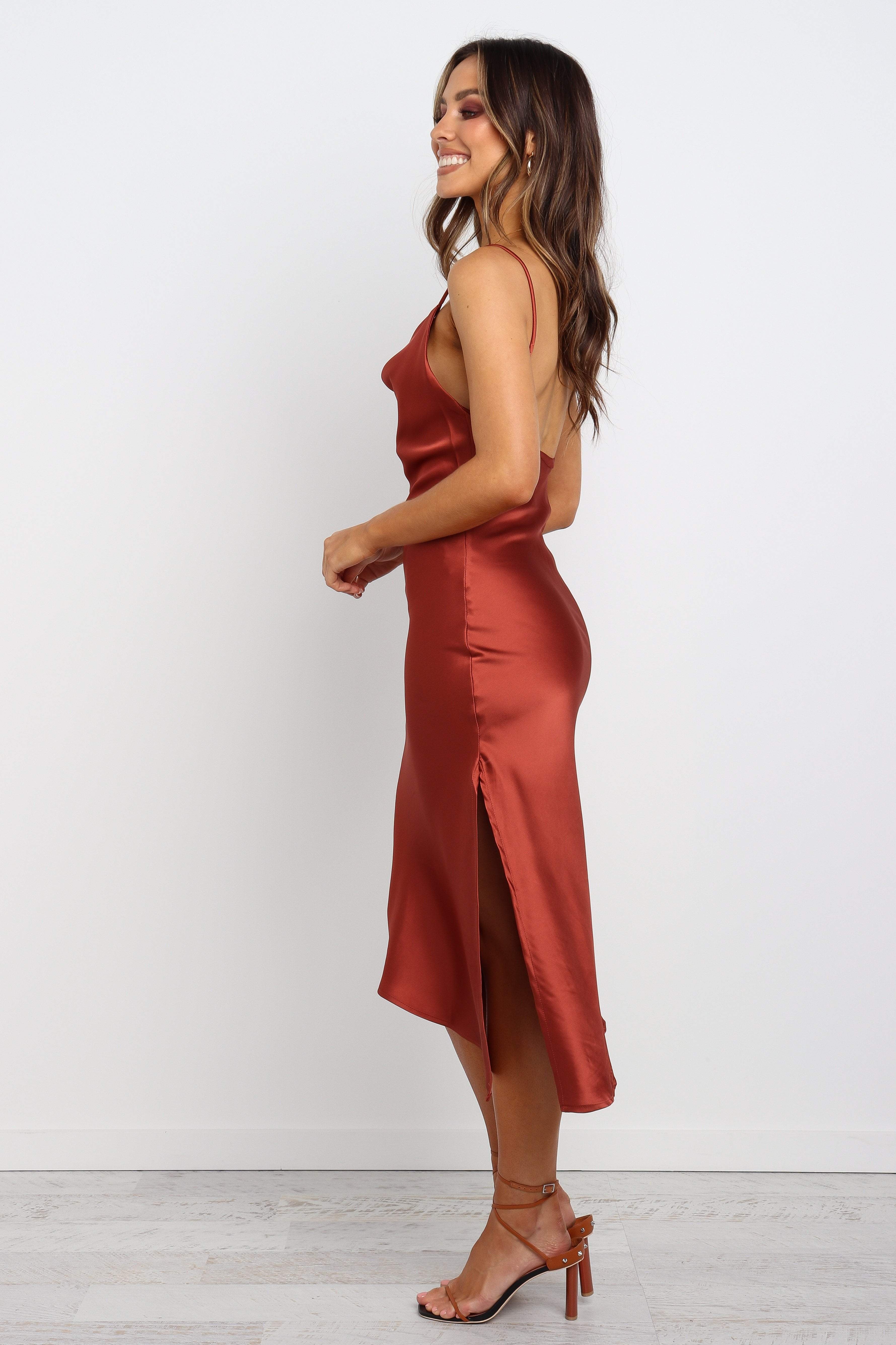 Cyprus Dress Rust