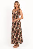 Kamryn Midi Dress Olive Floral