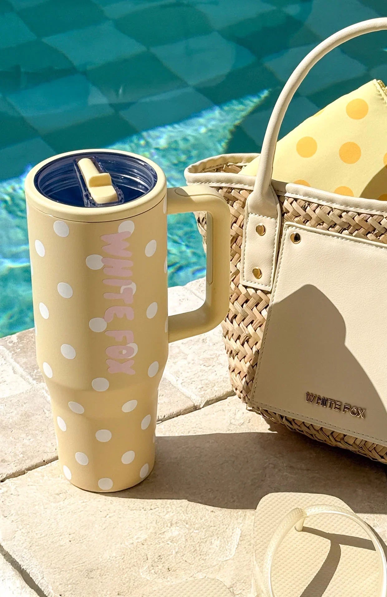 Colson Drink Bottle 12 Litre Lemon Polka Dot