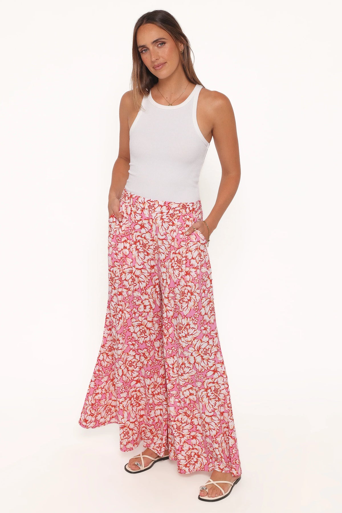 Lessie Pants Pink Floral