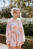 Michelle Romper Paisley Peach