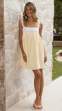 Lacey Mini Dress Lemon